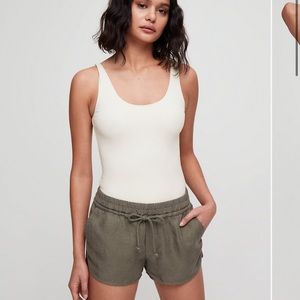 Aritzia Wilfred Free Leila bodysuit - nude beige